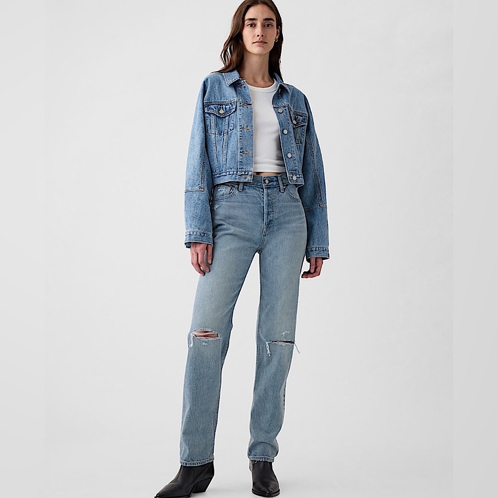 GAP High Rise Rigid '90s Straight Jeans